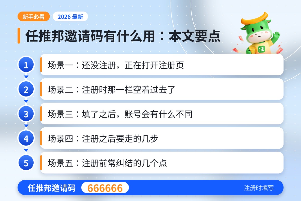 任推邦邀请码有什么用：本文要点，任推邦邀请码 666666
